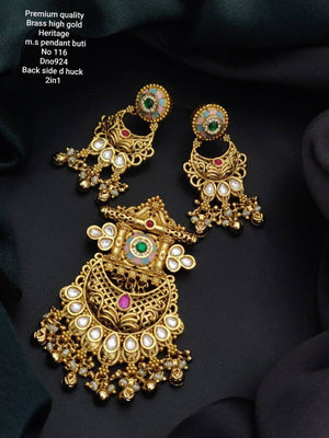 Premium Quality Brass High Gold Heritage Pendal Butti 4