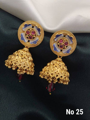 Brass High Gold Earrings 3