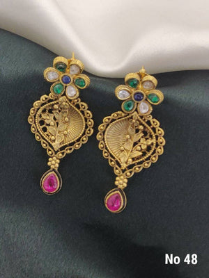 Brass High Gold Earrings 5