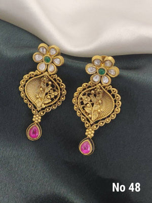 Brass High Gold Earrings 5