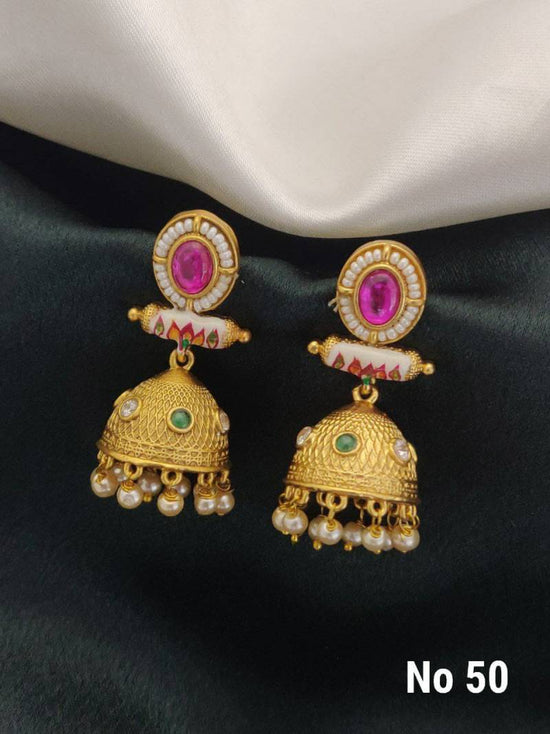 Brass High Gold Earrings 5