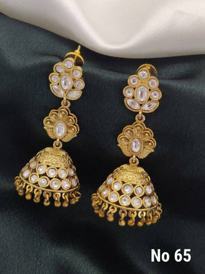 Brass High Gold Earrings 6