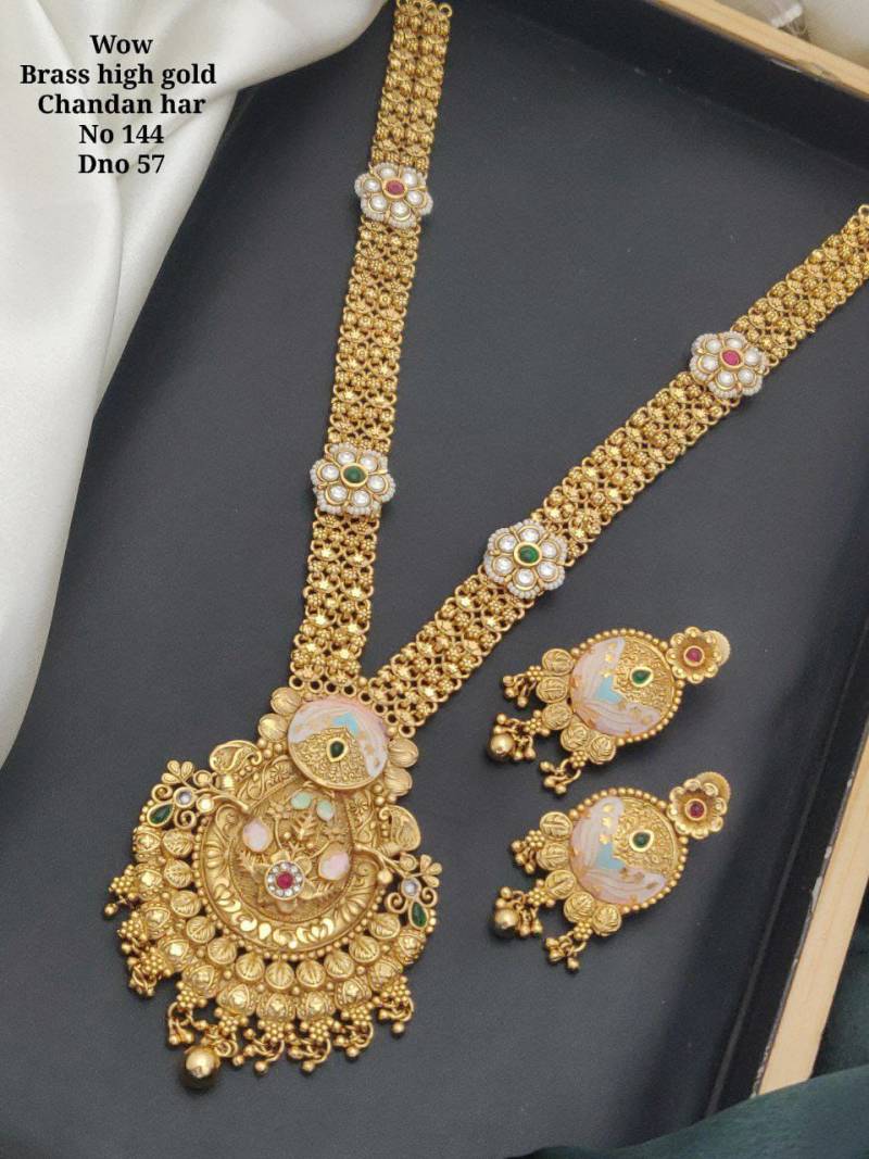 Brass High Gold Chandan Haar 1