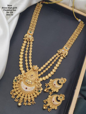 Brass High Gold Tanch Pleating Rani Set 4