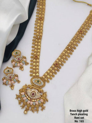 Brass High Gold Tanch Pleating Rani Set 5