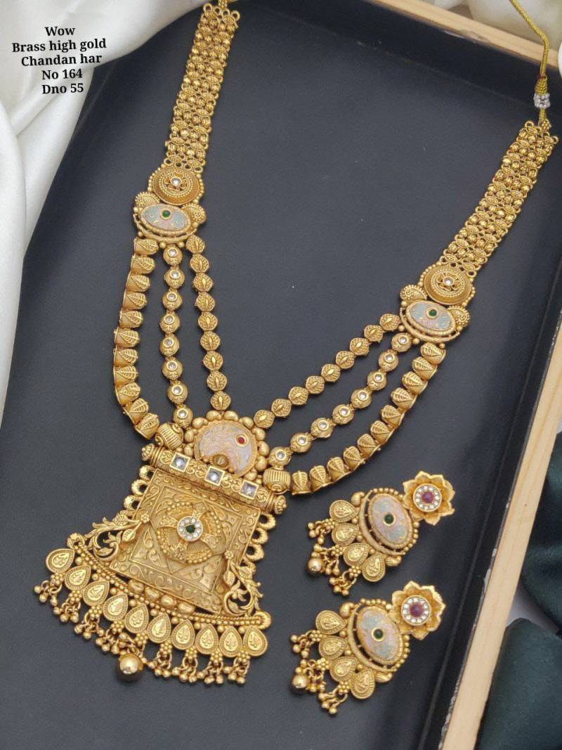 Brass High Gold Tanch Pleating Rani Set 5