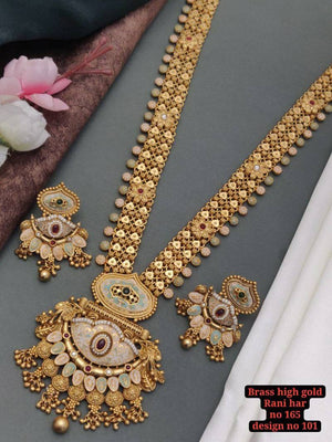 Brass High Gold Tanch Pleating Rani Set 5