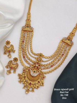 Brass High Gold Tanch Pleating Rani Set 8