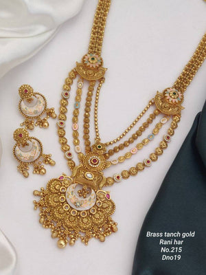 Brass High Gold Tanch Pleating Rani Set 9