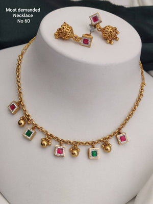 Fancy Gold Plated Necklace 1