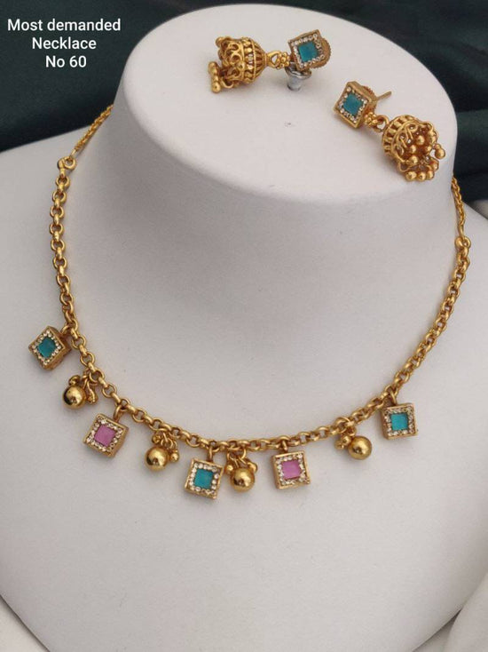Fancy Gold Plated Necklace 1