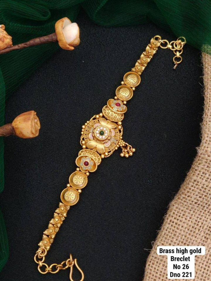 Brass High Gold Bracelets 15