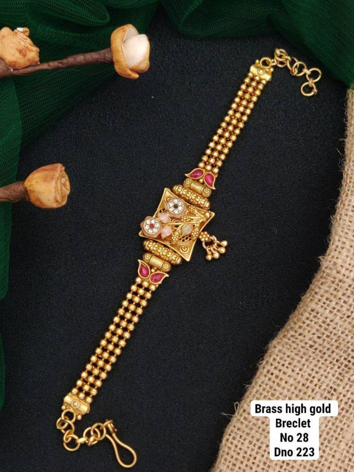 Brass High Gold Bracelets 15