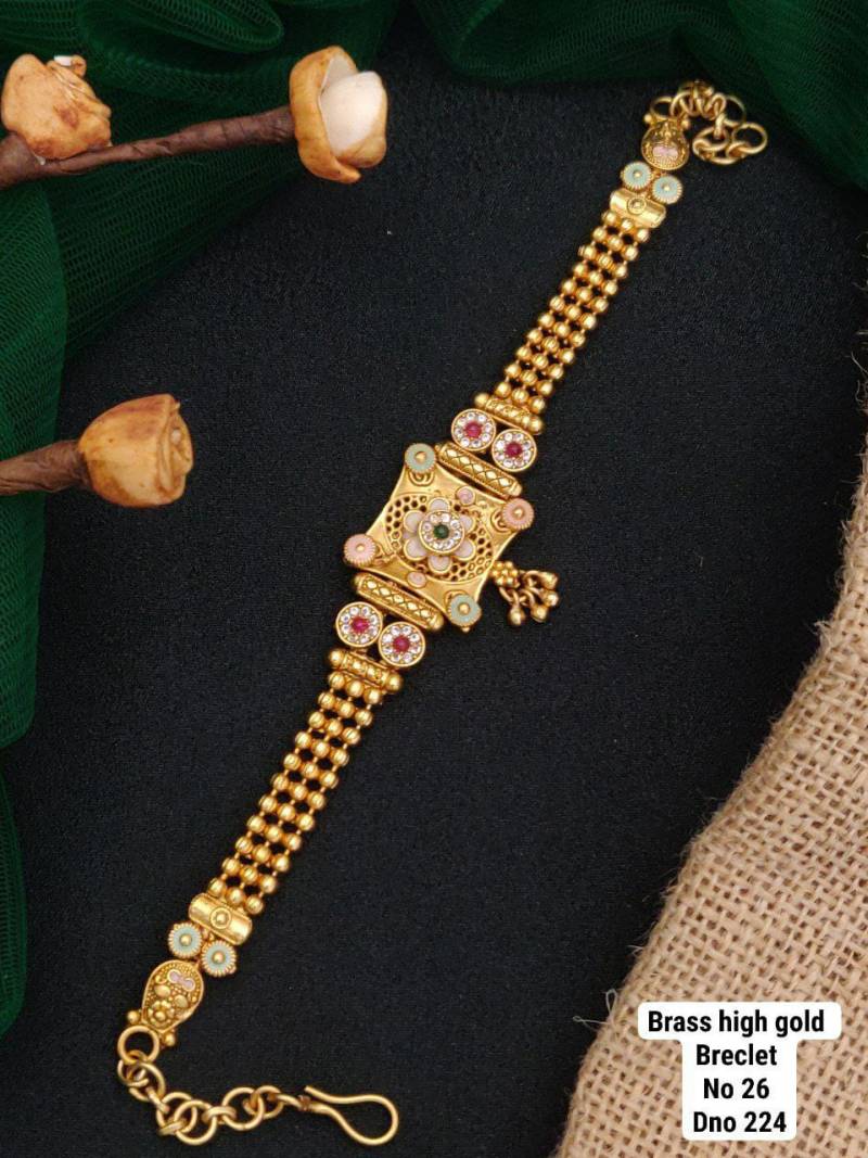 Brass High Gold Bracelets 15