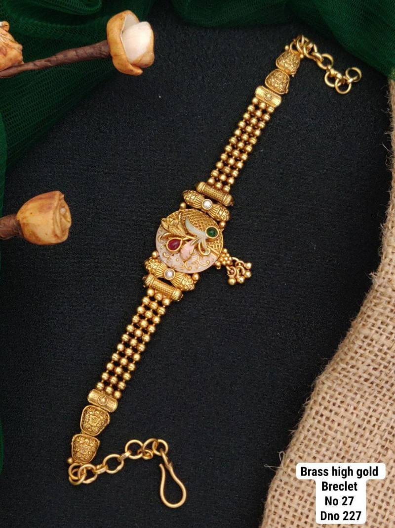 Brass High Gold Bracelets 15