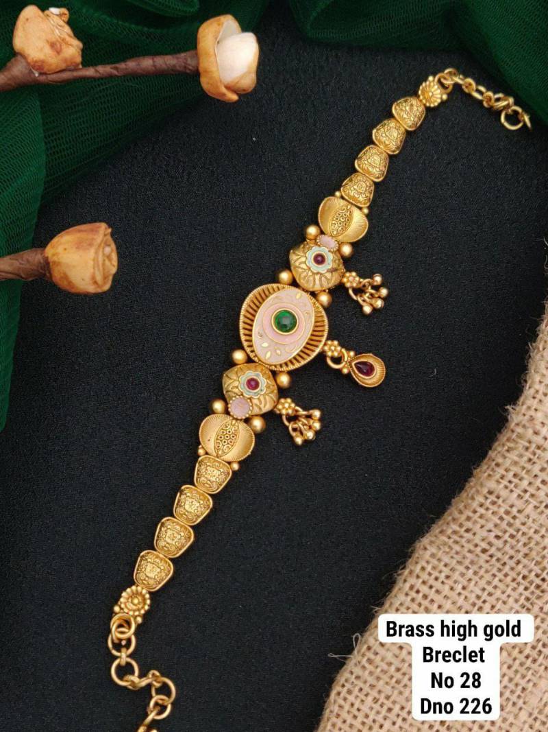 Brass High Gold Bracelets 15