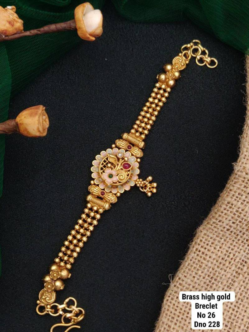 Brass High Gold Bracelets 15