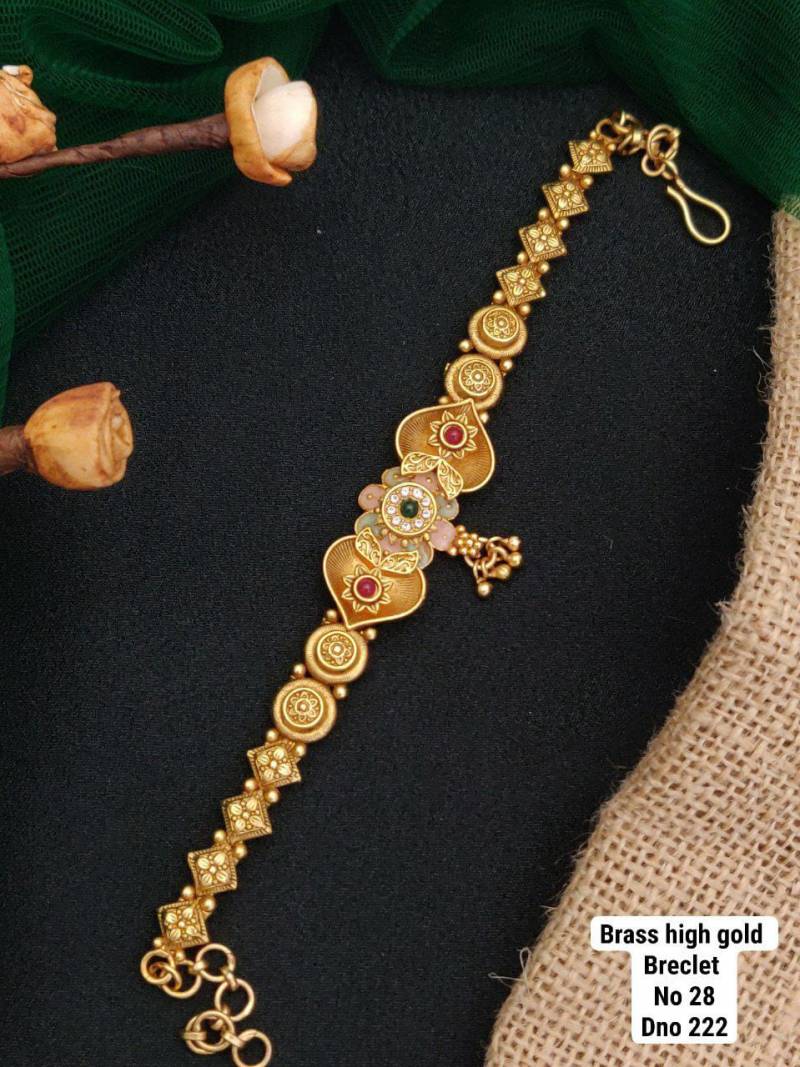 Brass High Gold Bracelets 15