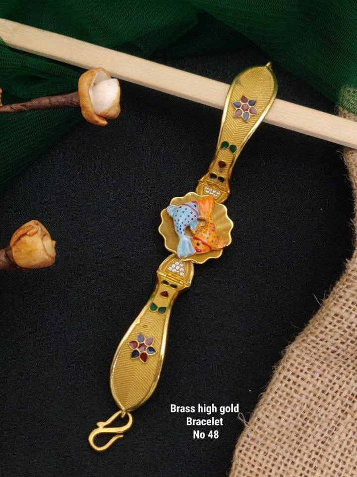 Brass High Gold Bracelets 16