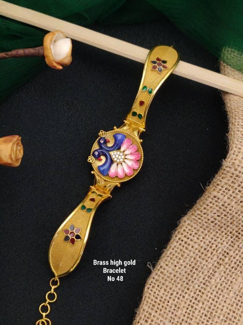 Brass High Gold Bracelets 16