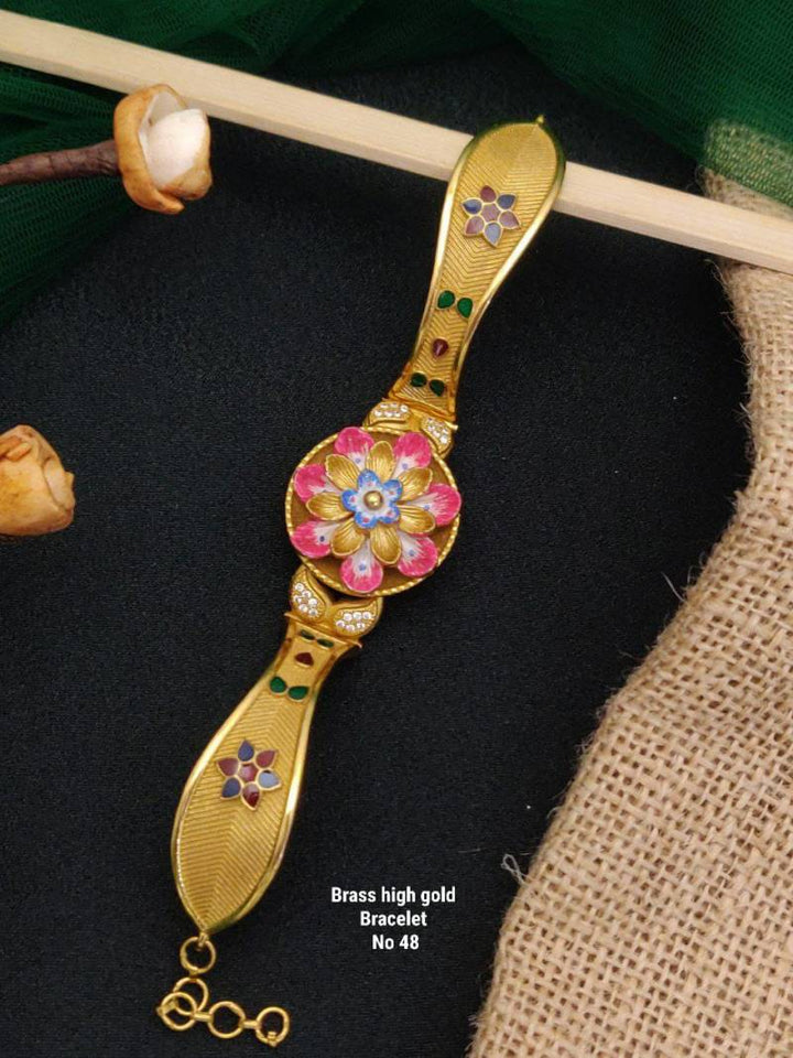 Brass High Gold Bracelets 16
