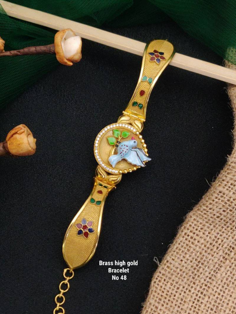 Brass High Gold Bracelets 16