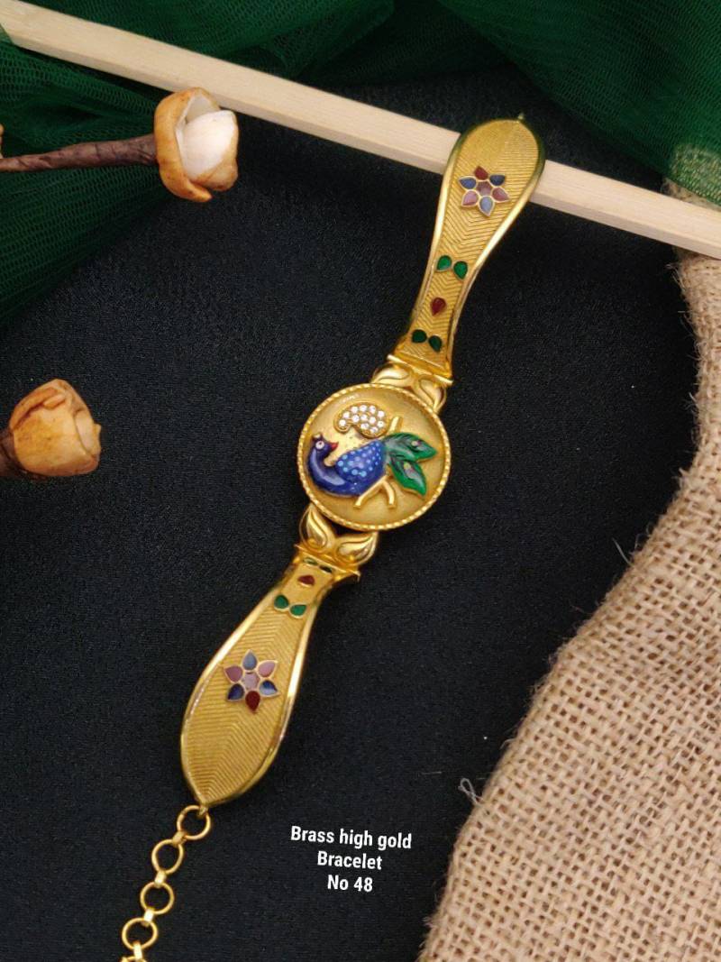 Brass High Gold Bracelets 16