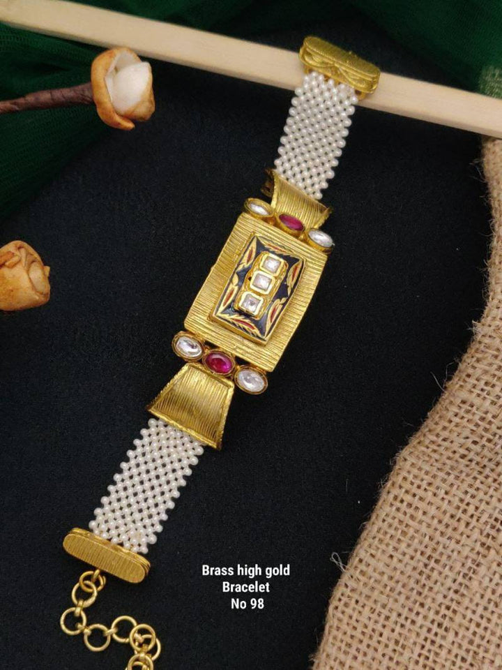 Brass High Gold Bracelets 17