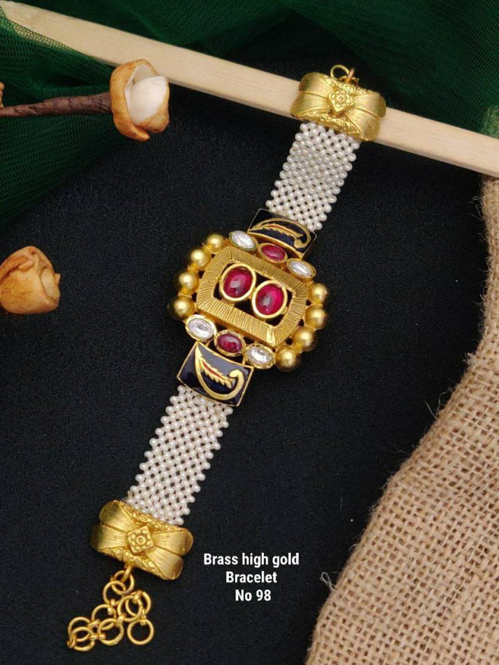 Brass High Gold Bracelets 17