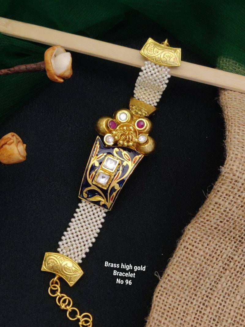 Brass High Gold Bracelets 17