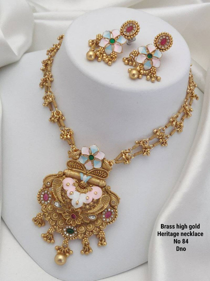 Brass High Gold Heritage Necklace 2