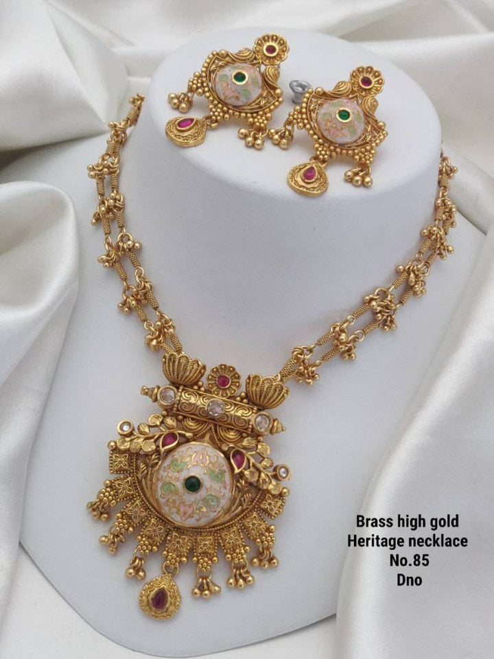 Brass High Gold Heritage Necklace 2