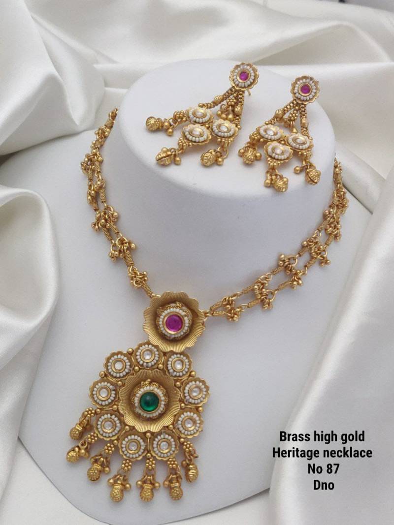 Brass High Gold Heritage Necklace 2
