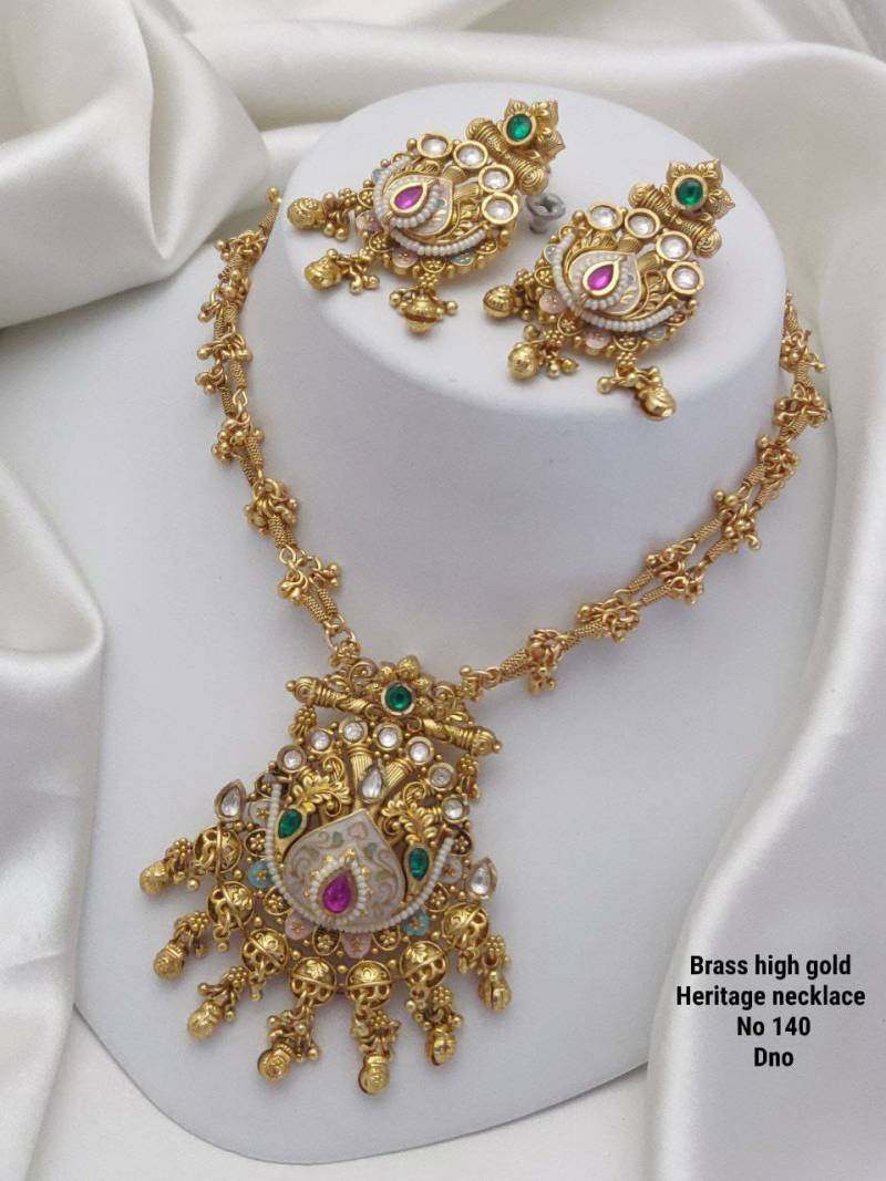 Brass High Gold Heritage Necklace 3