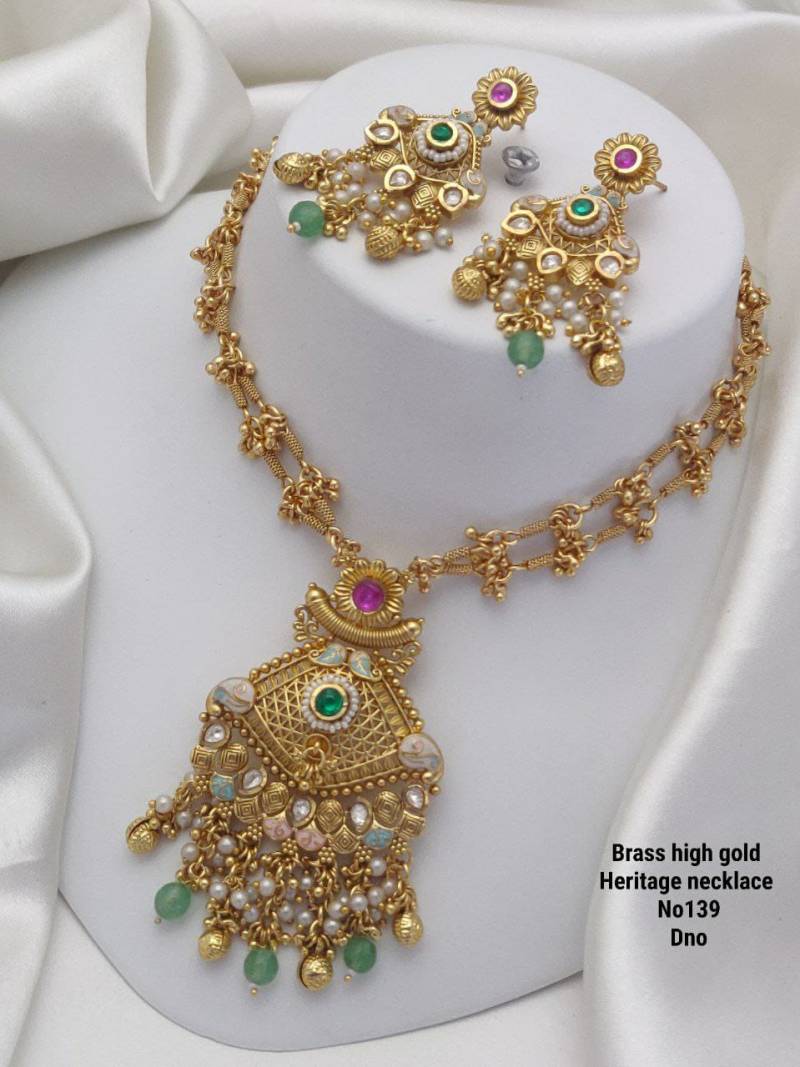 Brass High Gold Heritage Necklace 3