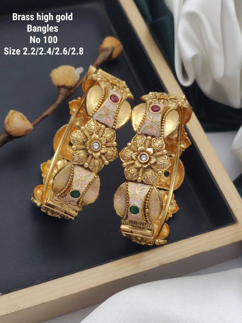 Brass High Gold Bangles 1