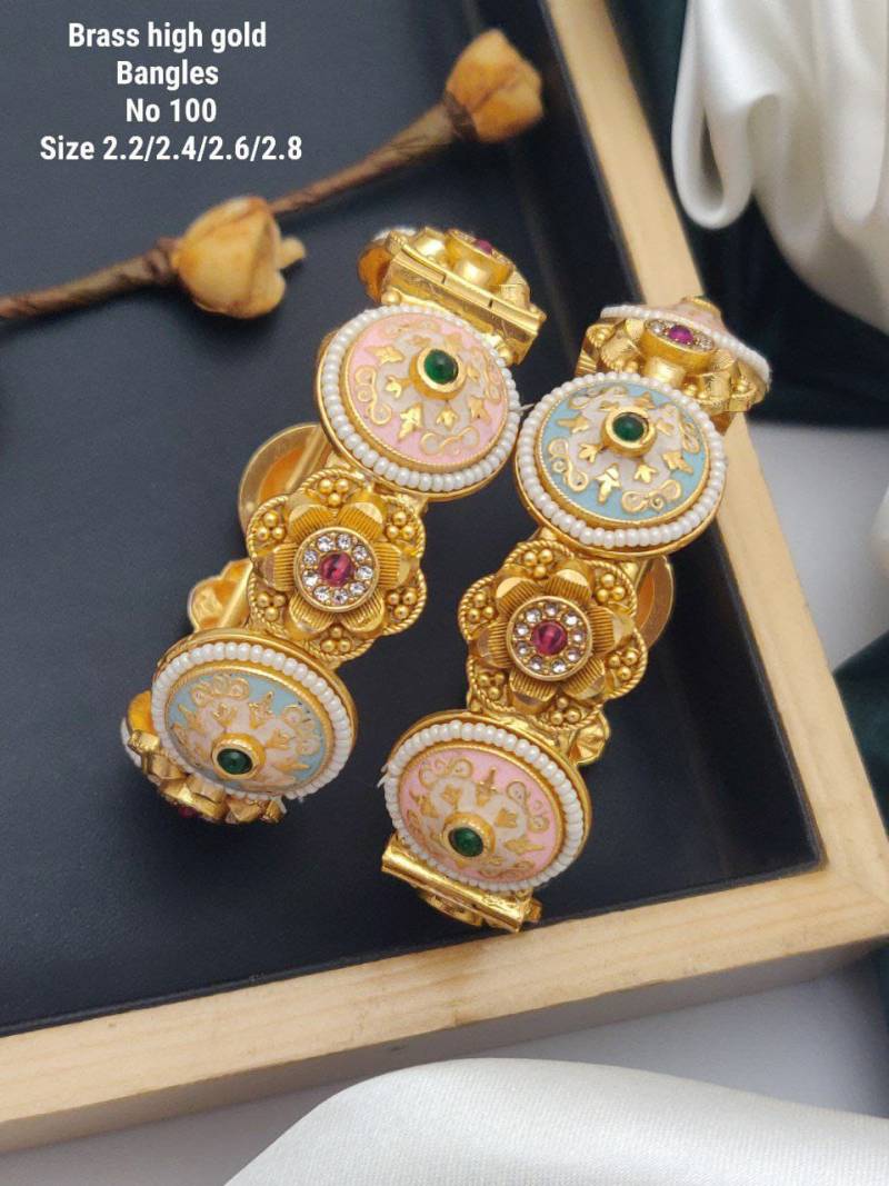 Brass High Gold Bangles 1