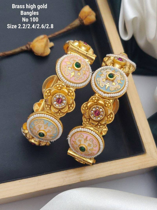 Brass High Gold Bangles 1