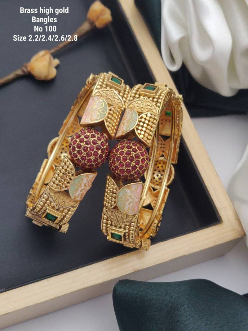 Brass High Gold Bangles 1