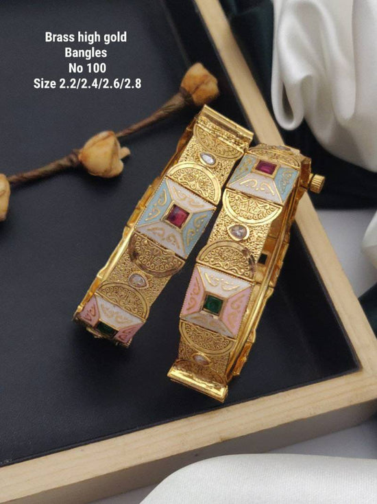Brass High Gold Bangles 1