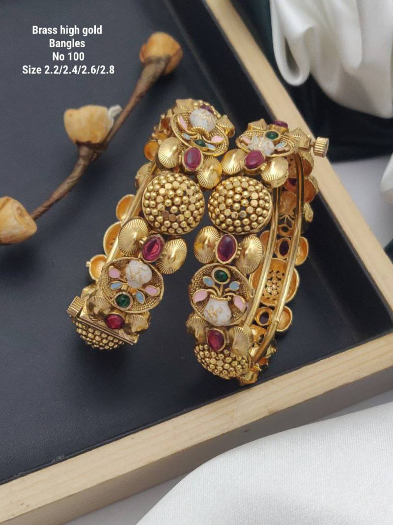 Brass High Gold Bangles 1