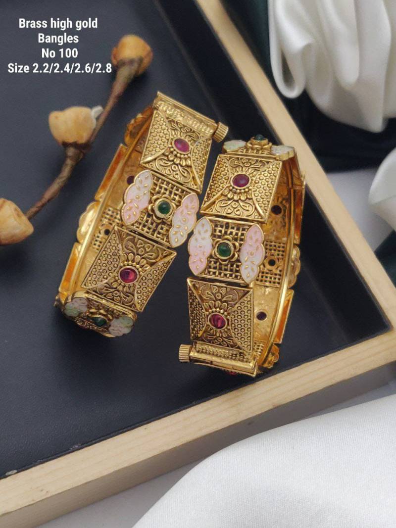 Brass High Gold Bangles 1