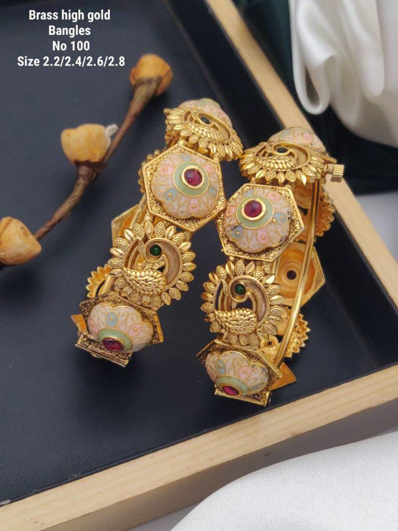 Brass High Gold Bangles 1