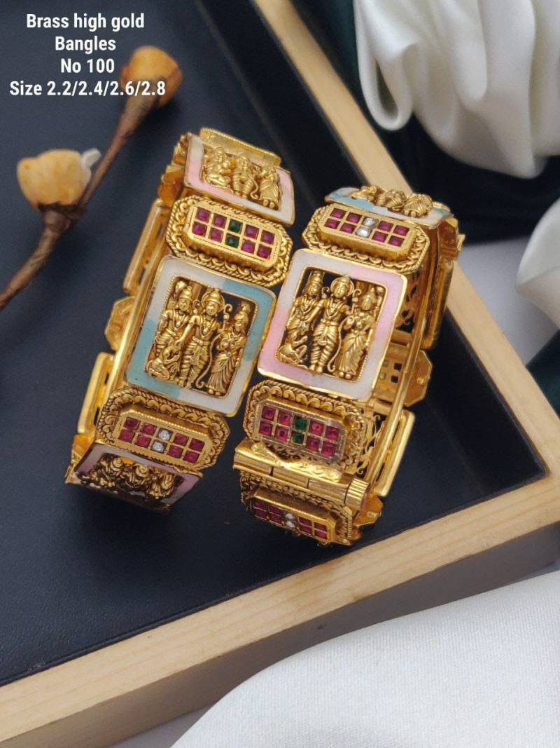 Brass High Gold Bangles 1