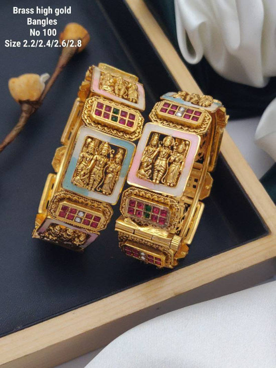 Brass High Gold Bangles 1
