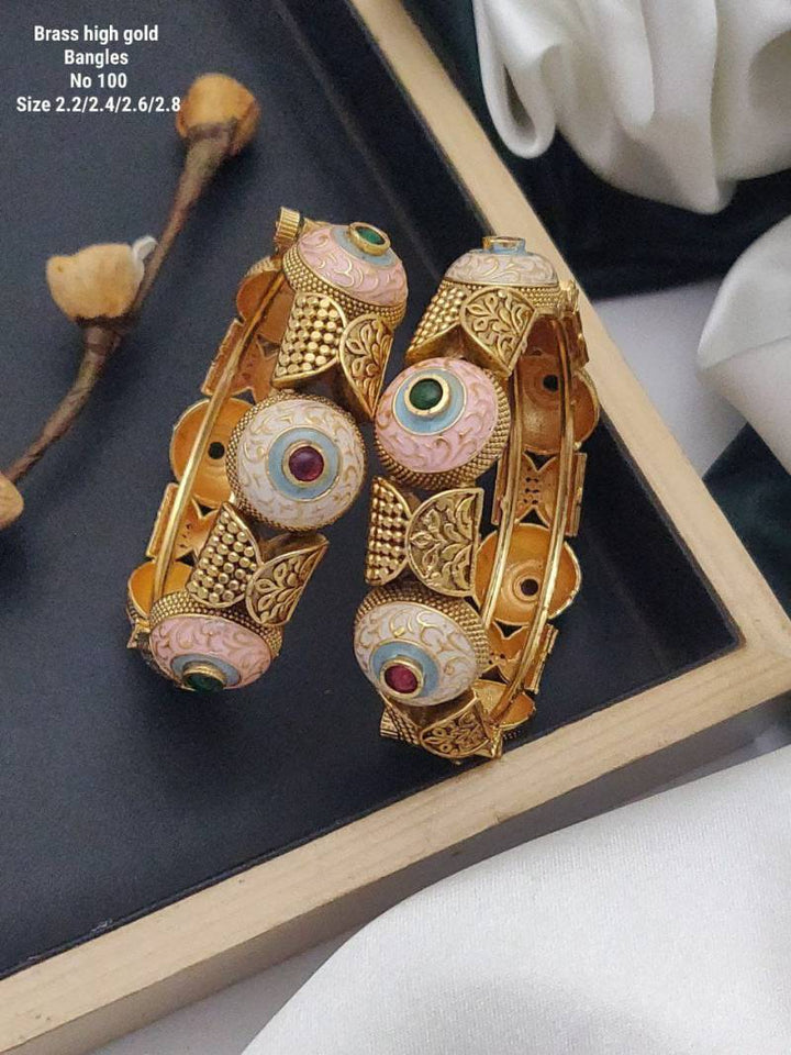 Brass High Gold Bangles 1