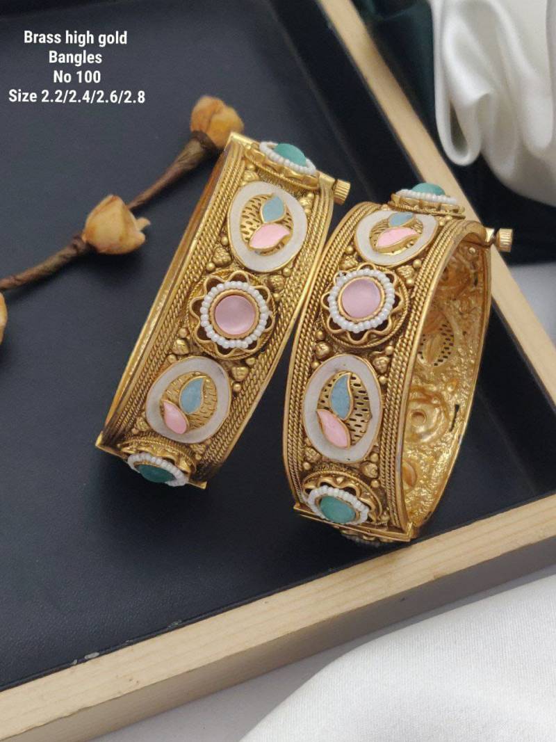 Brass High Gold Bangles 1