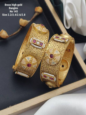 Brass High Gold Bangles 3