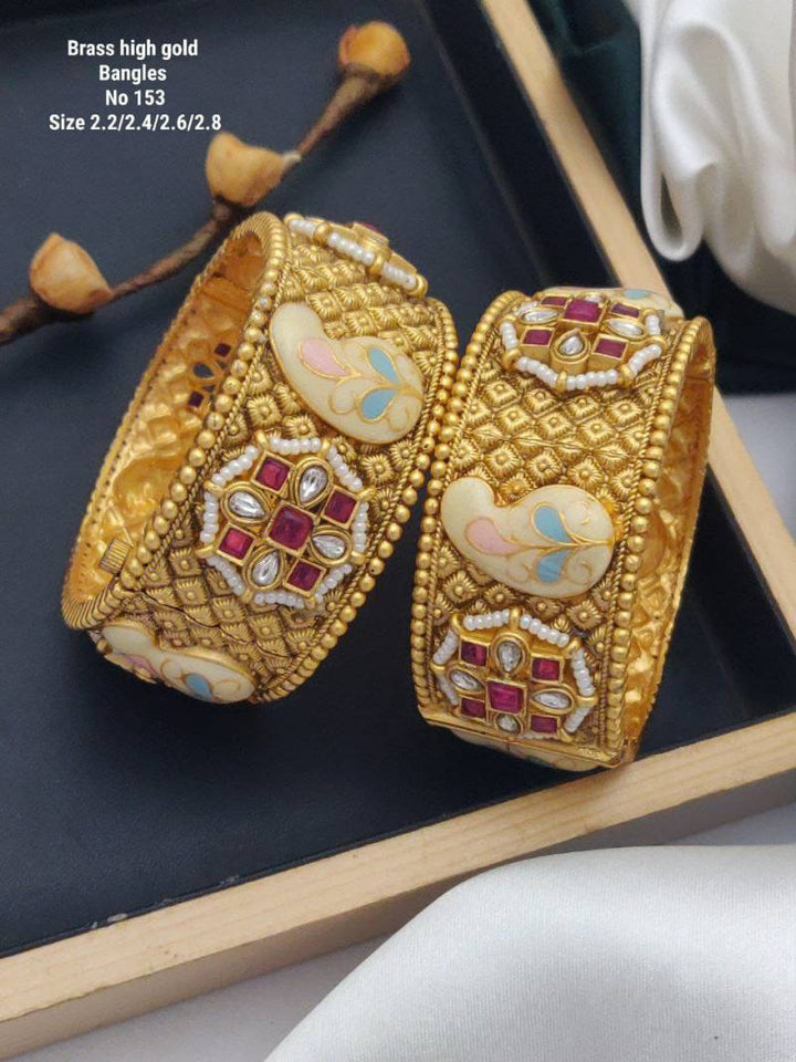 Brass High Gold Bangles 4