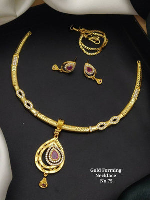 Gold Forming Necklace 1
